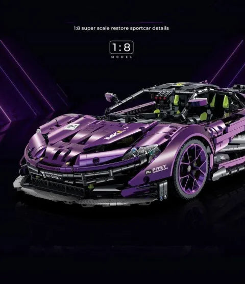 Electroplated Purple Tech Car Blocks