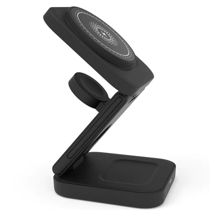 30W MAGNETIC FOLDABLE 3-IN-1 WIRELESS CHARGER - TRAVEL READY