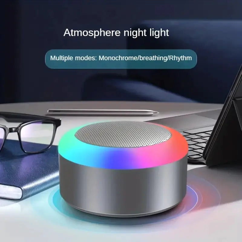 Wireless Portable Speaker with Color Ambient Light