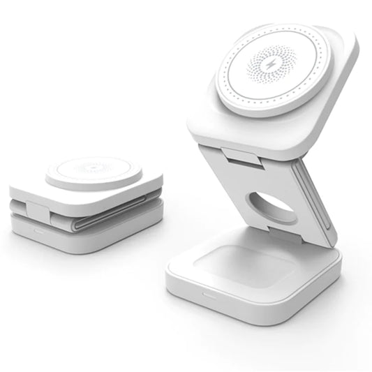 30W MAGNETIC FOLDABLE 3-IN-1 WIRELESS CHARGER - TRAVEL READY