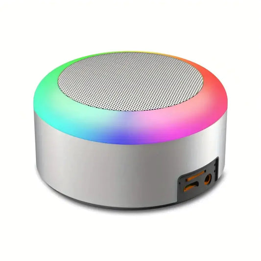  Wireless Portable Speaker with Color Ambient Light - LED speaker
system