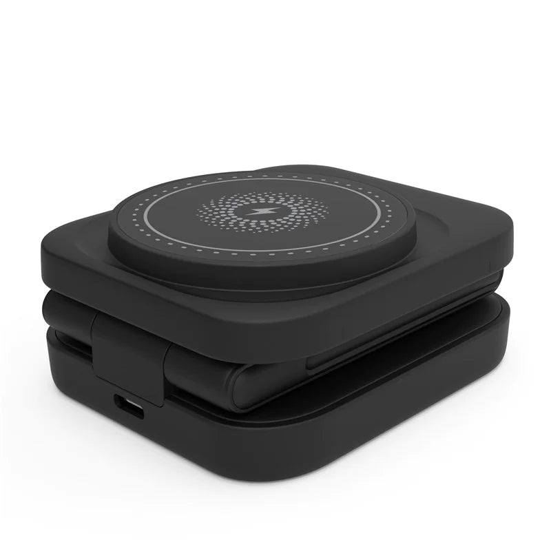 30W MAGNETIC FOLDABLE 3-IN-1 WIRELESS CHARGER - TRAVEL READY