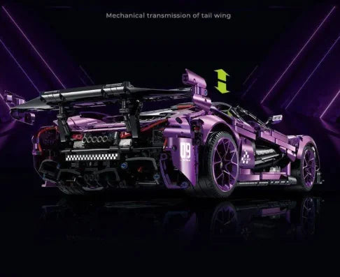 Electroplated Purple Tech Car Blocks