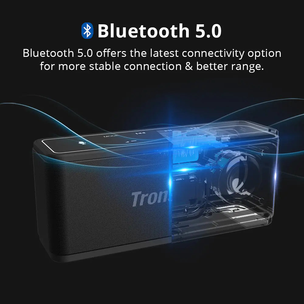 Bluetooth 5.0 TWS Portable Speaker with 3D Surround