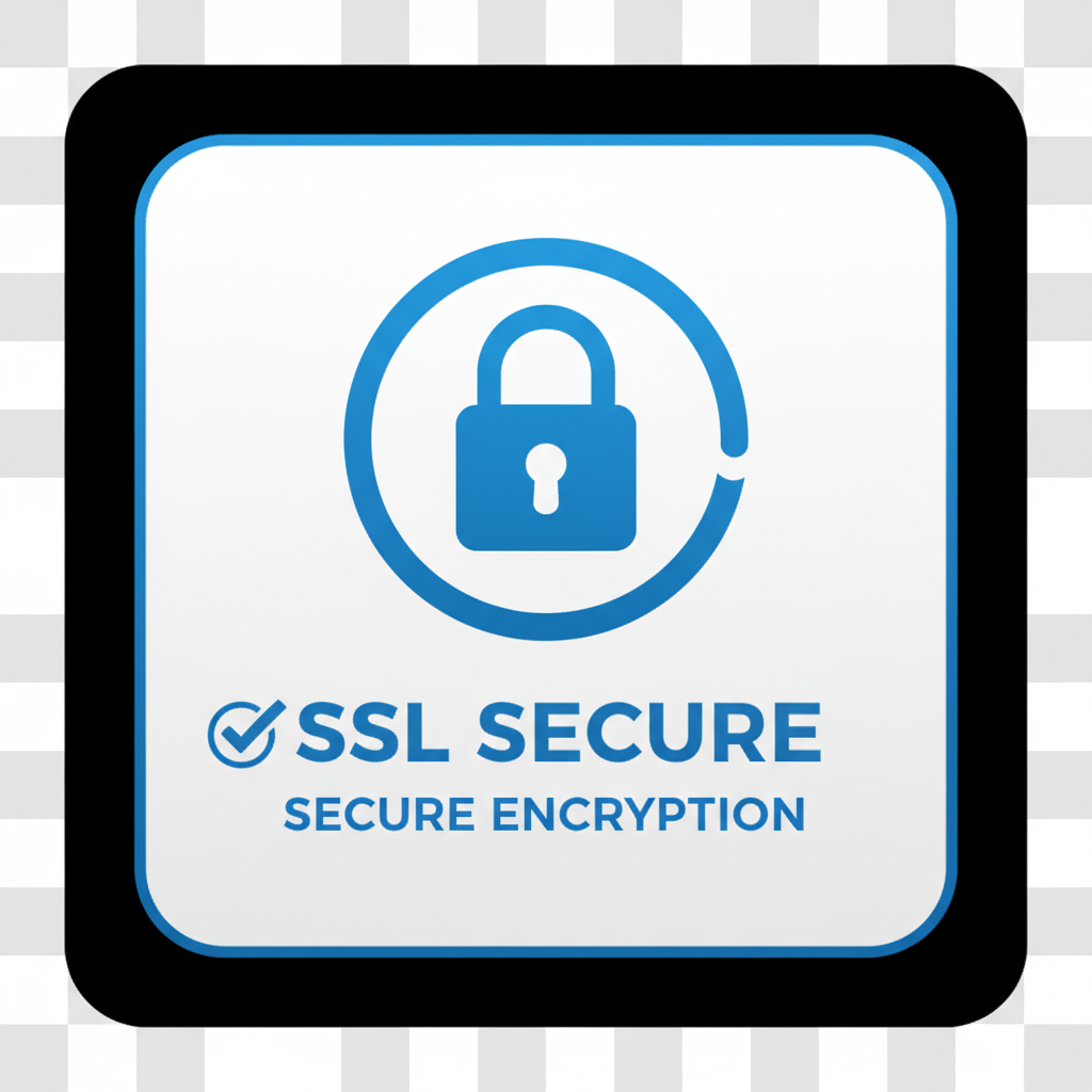 SSL Secure badge - data protection and encryption security