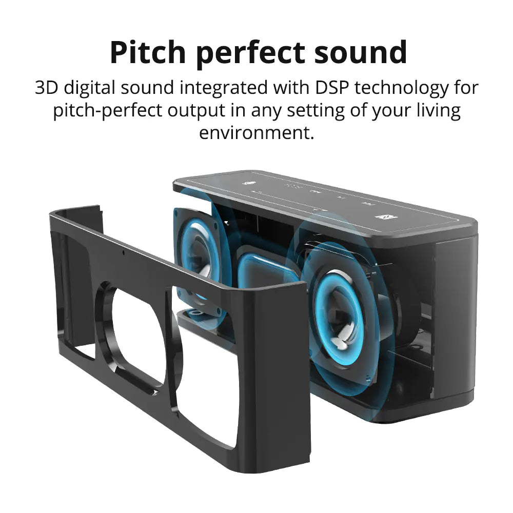Bluetooth 5.0 TWS Portable Speaker with 3D Surround