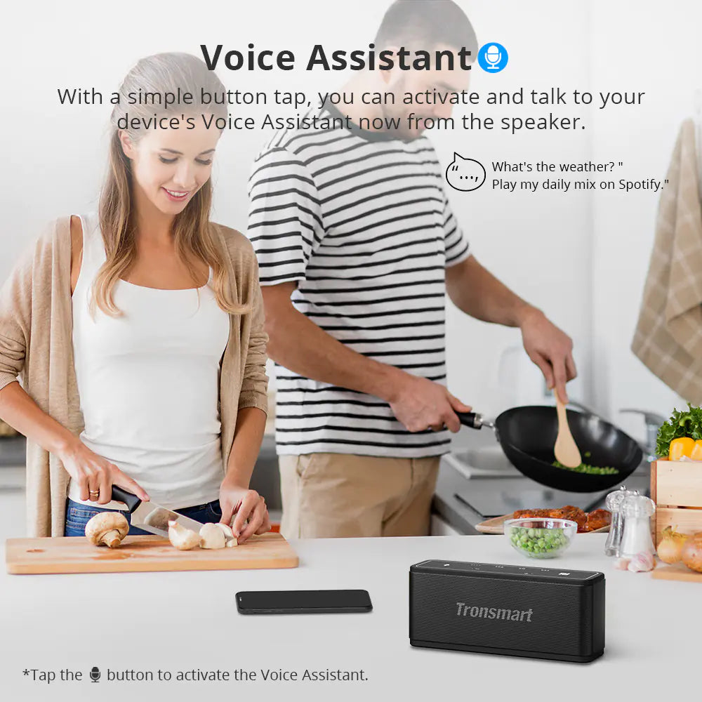 Bluetooth 5.0 TWS Portable Speaker with 3D Surround